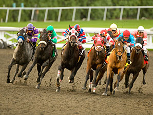 Neko Bay wins the 2010 San Pasqual.