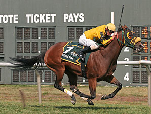 Noble Maz wins the 2010 Mrs. Penny Stakes.