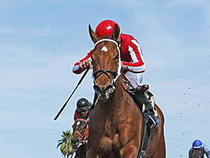 One More Wild Ride wins the 2014 Arizona Oaks.