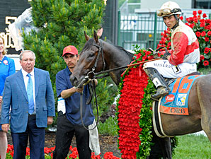 Orb wins the 2013 Kentucky Derby.