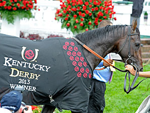 Orb wins the 2013 Kentucky Derby.
