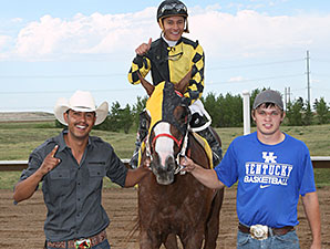 Passed Due wins the Gold Rush Futurity.
