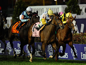 Perfect Shirl wins the 2011 Breeders' Cup Filly & Mare Turf.