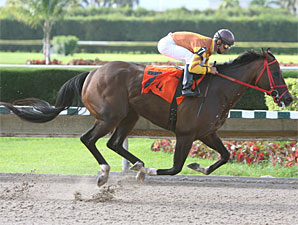 Pica Slew wins the 2010 Leave Me Alone Stakes.