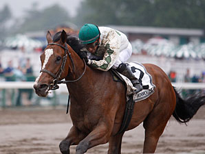 Pomeroys Pistol wins the 2011 Just Smashing Stakes.