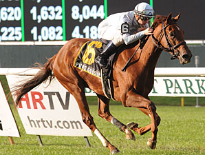 Pure Gossip wins the Miss Grillo Stakes.