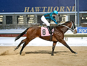 Rambling Richie wins the 2013 Jim Edgar Illinois Futurity.