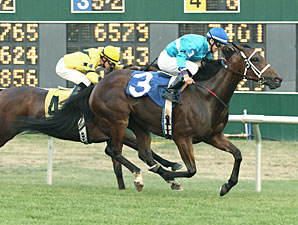 Rare Sunset wins the 2012 Minnesota HBPA Mile.