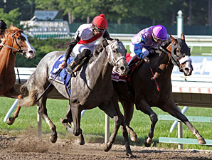 Rattlesnake Bridge wins the 2011 Long Branch Stakes.