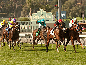 Red Outlaw wins the Baffle Stakes.