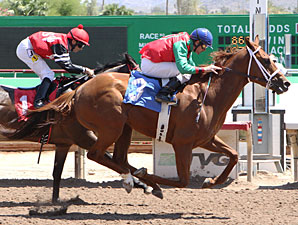 Red Zeus wins the Gene Fleming Breeders Derby.