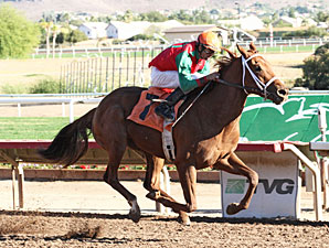 Red Zeus wins the 2012 Arizona Breeders' Futurity (Colts and Geldings).