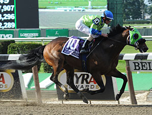 Redeemed wins the 2012 Brooklyn Handicap.
