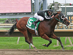 Royal Currier wins the 2011 Gallant Bob Stakes.