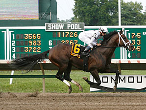 Rule wins the 2012 Monmouth Cup.