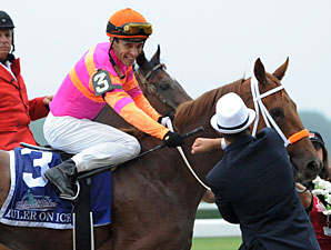 Ruler On Ice after the Belmont Stakes.