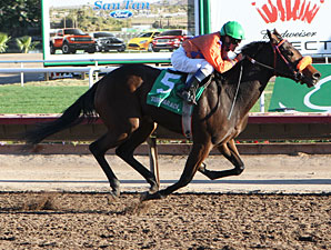 Sallyana wins the 2012 Arizona Breeders' Futurity Fillies Division.