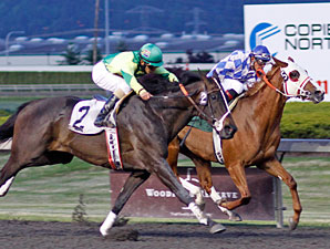 Seventyprcentcocoa wins the May 18, 2012 feature race at Emerald Downs.