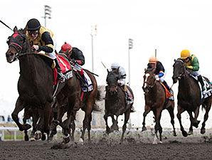 Silent Treat wins the 2014 Ballade Stakes.