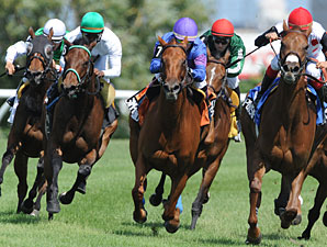 Simply Splendid wins the 2010 Nassau Stakes.