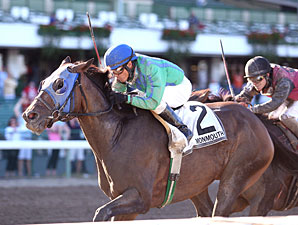 Smoke the Devil wins the 2012 Charles Hesse III Handicap.