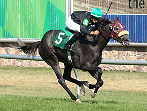 Soonerette wins the 2012 Northbound Pride Oaks.