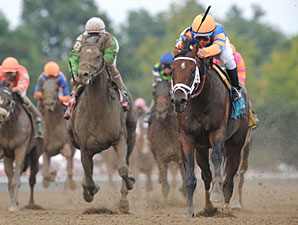 Stay Thirsty wins the 2011 Travers.