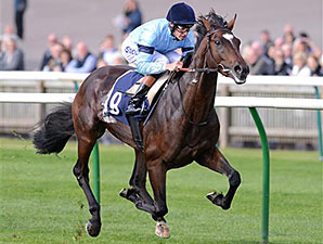Telescope ridden by Richard Hughes in the British Stallion Studs Supporting British Racing E.B.F. Maiden Stakes.