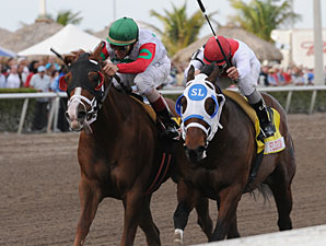 This Ones For Phil wins the 2010 Sunshine Millions Sprint.