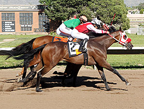 Thunder Agard wins the 2014 Lineage Classic Stakes.