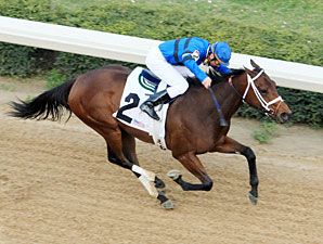 Tidal Pool wins the 2011 Redbud Stakes.