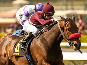 Tiz Flirtatious wins the Santa Ana Stakes.