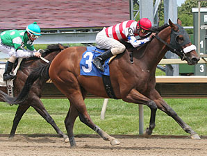 Trade Secret wins the 2011 Peppy Addy Stakes.