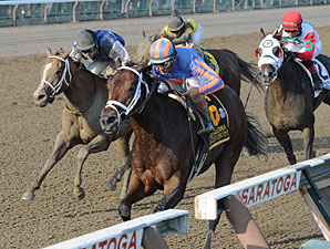 Turbulent Descent wins the 2012 Ballerina.
