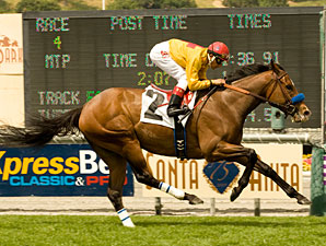Tuscan Evening wins the 2010 Santa Barbara.