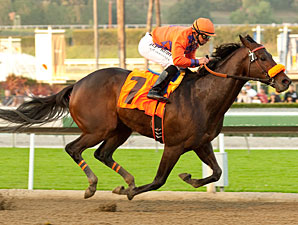 Uh Oh Bango wins the 2012 San Pasqual.