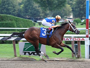 Uncle Mo breaks his maiden by 14 1/4 lengths.