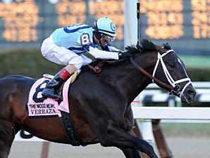Verrazano wins the 2013 Wood Memorial.