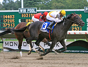 Voodoo Charm wins the 2011 New Jersey Breeders' Handicap.