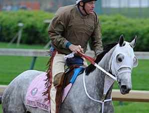 Joyful Victory and Larry Jones at Churchill Downs 5/5/2011.