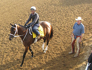 Mark Valeski and Larry Jones at Churchill Downs 4/30/2012
