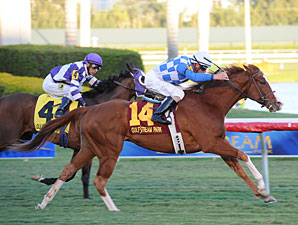 Nikki's Sandcastle wins the El Prado Stakes.