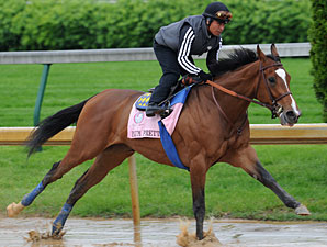 Plum Pretty works at Churchill Downs 5/2/2011.
